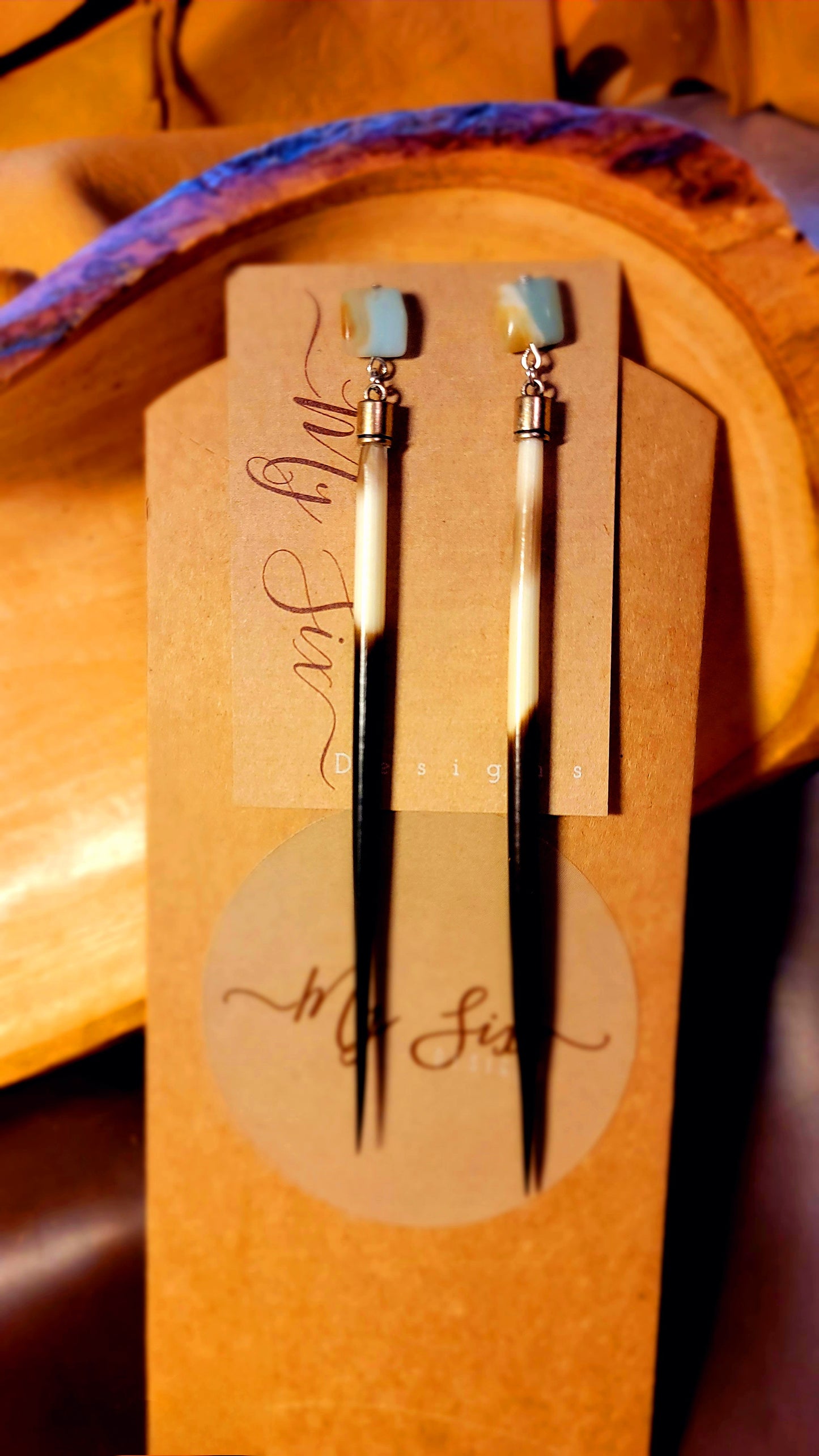 Earrings - Porcupine Quill