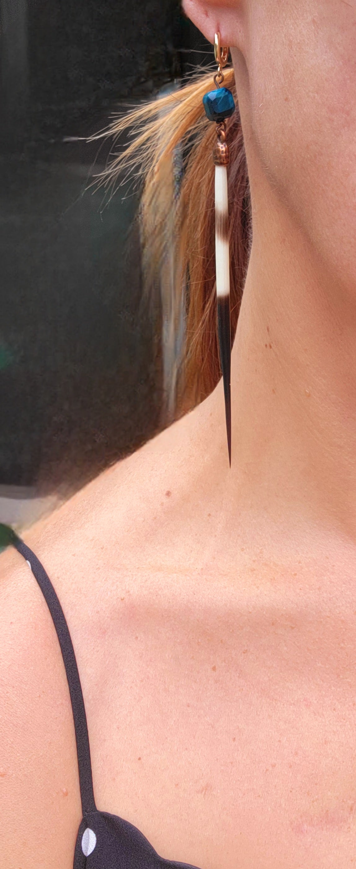 Earrings - Porcupine Quill