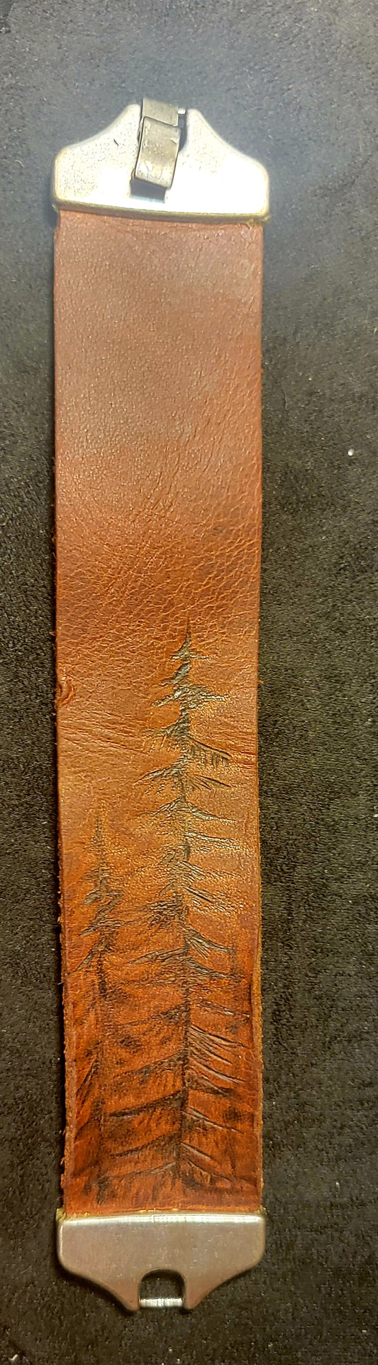 Bracelet - Leather Hand Burned