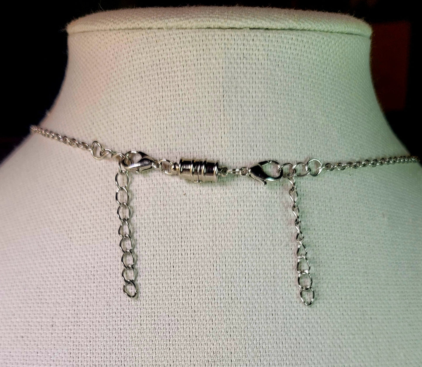 Necklace - Quartz and Turquoise with Silver chain