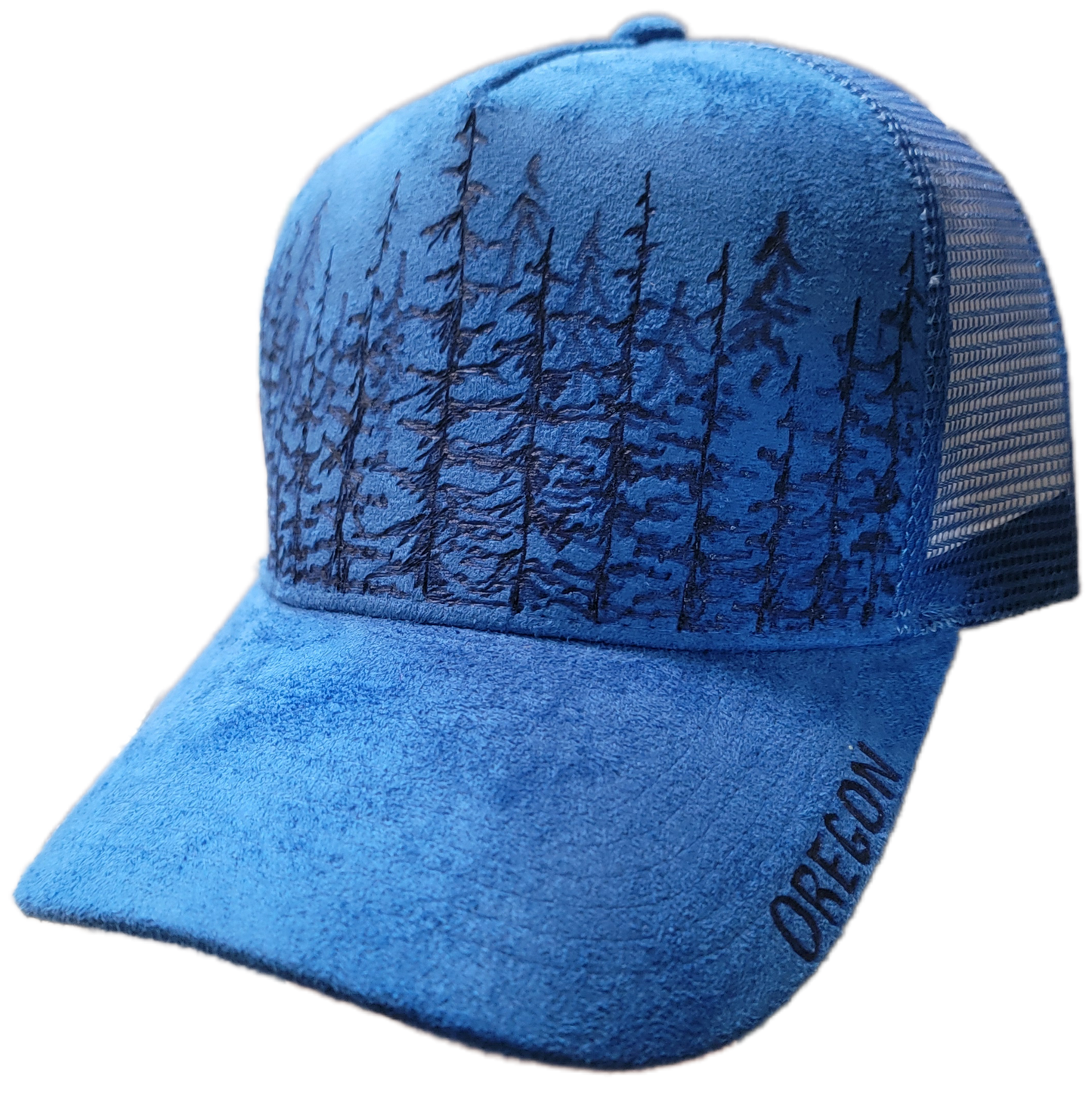 Trucker Hat- Blue Sued Trees