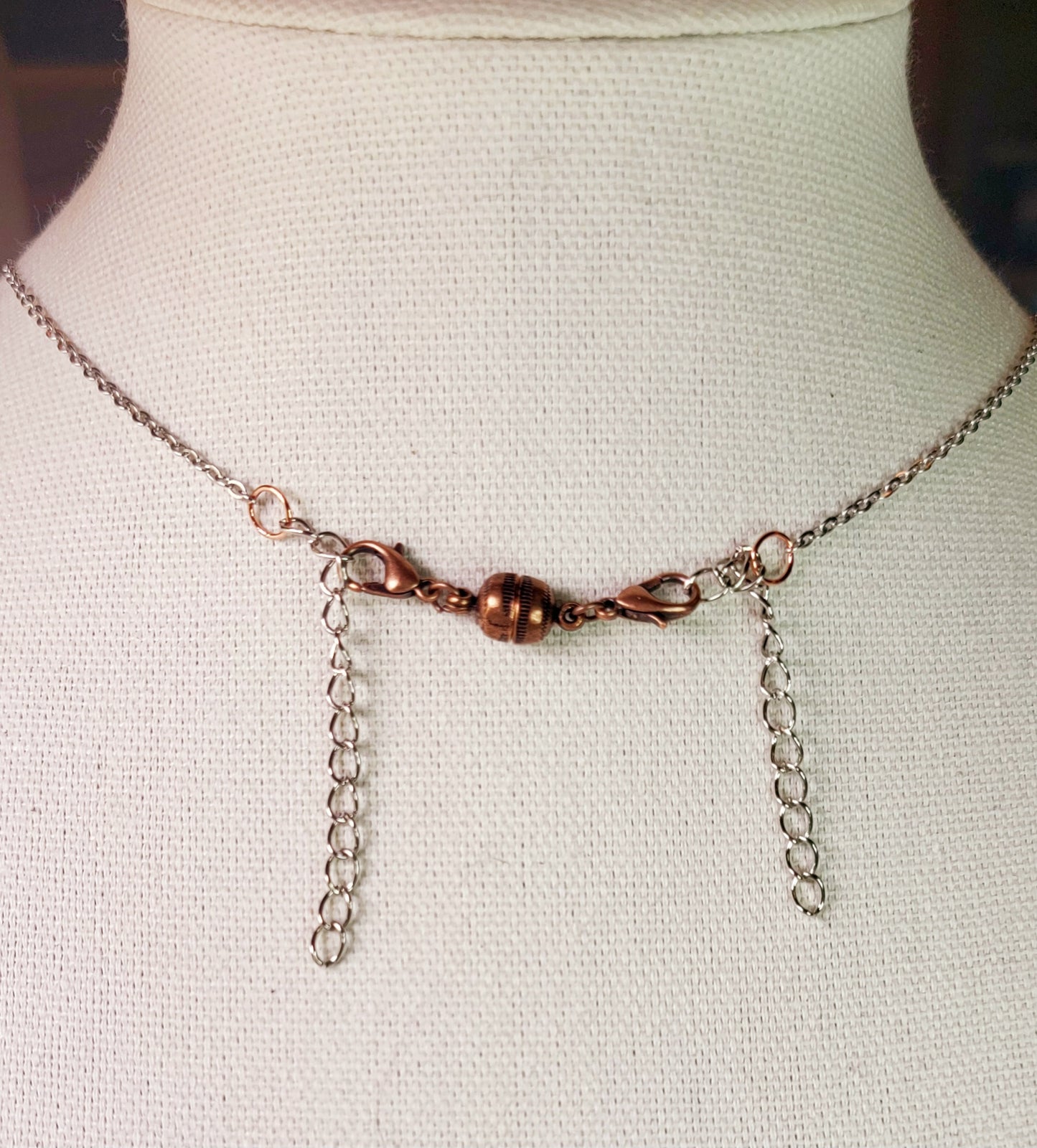 Necklace - Amethyst, Copper and Silver